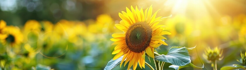Fototapeta premium Golden Sunflower Field