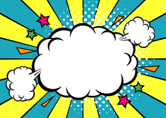 アメコミ　ポップ　フレーム　背景