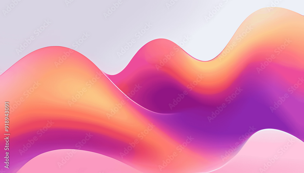 Poster a vibrant and dynamic abstract background with colorful waves. perfect for adding a pop of color and