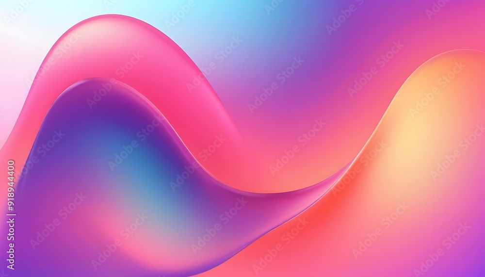 Poster a vibrant and dynamic abstract background with colorful waves. perfect for adding a pop of color and
