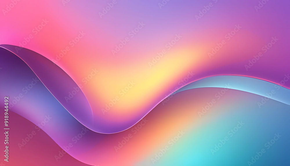 Poster a vibrant and dynamic abstract background with colorful waves. perfect for adding a pop of color and