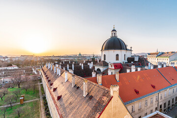 Sunset Rooftops over Vienna, Austria