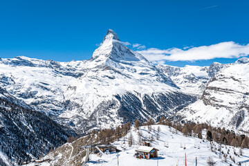 Matterhorn mountain in Zermatt, Swiss