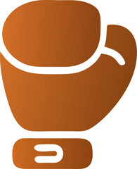 boxing glove, icon colored shapes gradient
