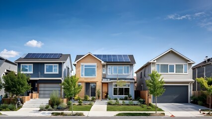 modern house in the town