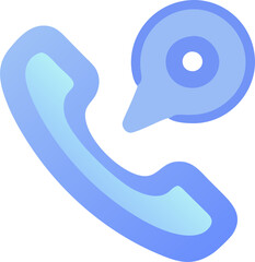 phone number 8800, icon colored shapes gradient