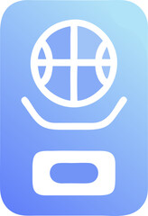 sports cards scanner, icon colored shapes gradient