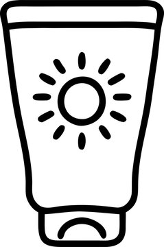 recommend clip art: sunscreen, icon outline