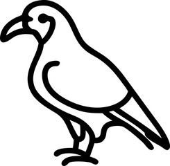 Obraz premium california condor, icon outline