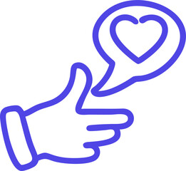 Obraz premium recommendations, icon outline