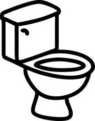 icono toilet, icon outline