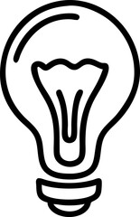 Obraz premium bulb, icon outline
