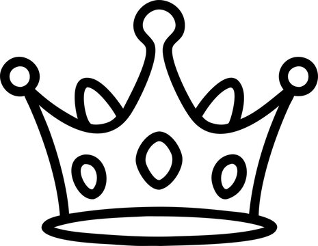strar crown, icon outline