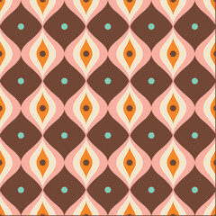 1950 mid century modern pattern, 50s Mid Century Modern Pattern, vector seamless pattern
