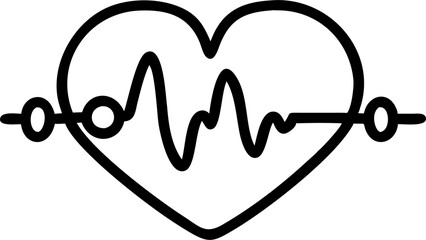 cardiology innovation, icon outline