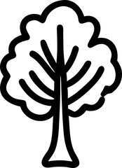 Obraz premium tree, icon outline