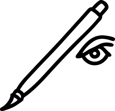 recommend clip art: eyeliner, icon outline