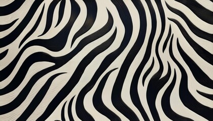 動物の皮膚模様を特徴とするシームレスなフラットデザインのパターン／シマウマ