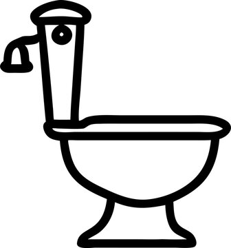recommend clip art: toilette, icon outline