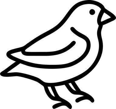 recommend clip art: chaffinch, icon outline