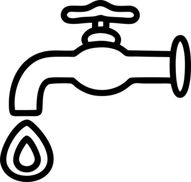 recommend clip art: tap water, icon outline