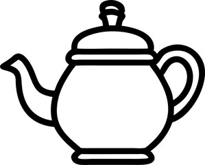 Obraz premium teapot, icon outline