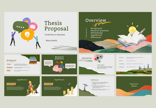 Green Thesis Proposal Template Set RGB