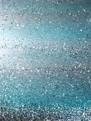 Silver and aquamarine glitter gradient background wallpaper