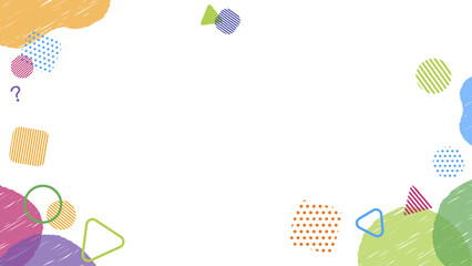 16:9_ポップな手書き風背景素材