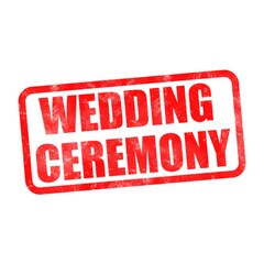 3D Wedding ceremony text poster