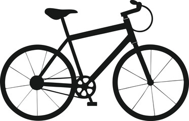 bicycle silhouette unique vector