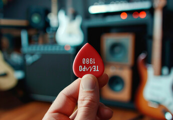 Guitar Pick Mockup With Generative AI