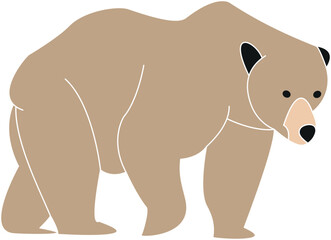 Brown bear vector