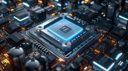 Fototapeta premium electronic circuit board