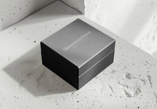 Product Packaging Jewelry Box Mockup With Generative AI