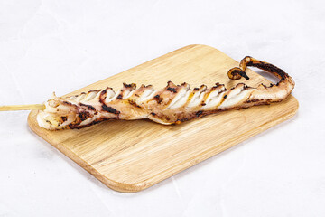 Delicous tasty Grilled octopus tentacle