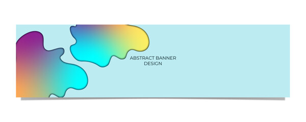 BANNER 12, ABSTRACT GRADIENT AND WAVE OF WIREFRAME DESIGN