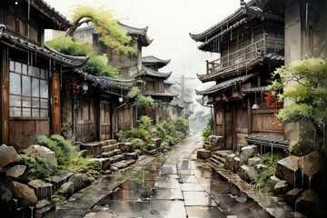 Fototapeta premium Strolling through the historic streets of Kyoto, Japan.