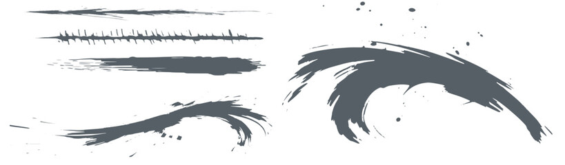 和風素材：ブラシ