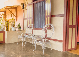 A Traditional old terrace house in Indonesia