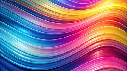 Fototapeta premium Colorful abstract background with a pink, blue, and yellow wave, abstract, background, colorful, wave, pink, blue, yellow