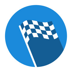 Racing flag icon vector design illustration