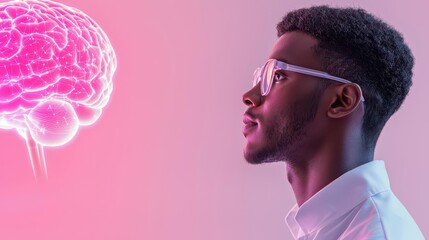 Job abilities analyzed by machine learning side view highlighting competency technology tone Vividselective focus on foreground, copy space for text, ultra HD,