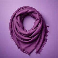 Obraz premium An isolated violet scarf on a purple background