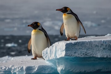 Fototapeta premium penguin in polar regions