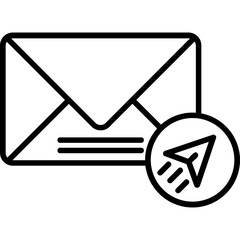 Send Mail Vector Icon Design