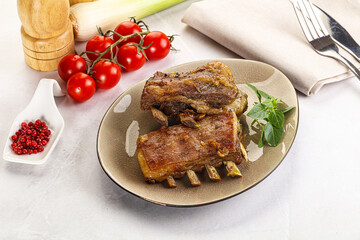 Roasted Lamb ribs with spices