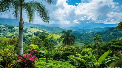 Fototapeta premium Echoes of Costa Rica and Germany