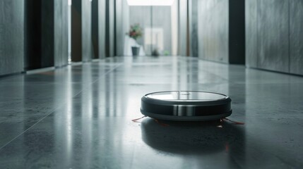 Effortless Clean: Advanced Robot Vacuum in a Modern Home Setting