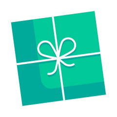 Gift boxes with bow knot. Surprise boxes. Celebrate birthday or Christmas on the white